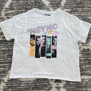 NSYNC Graphic Tee with Pastel Stars
